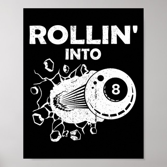 Rollin i 8 miljardsteg 8:e födelsedagsefallande Bi Poster (Framsidan)