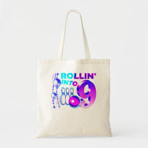 Rollin i 9 Bowling Födelsedagsfest 9: e födelsedag Tygkasse