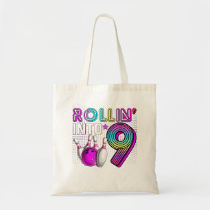 Rollin i 9 Bowling Födelsedagsfest 9: e födelsedag Tygkasse