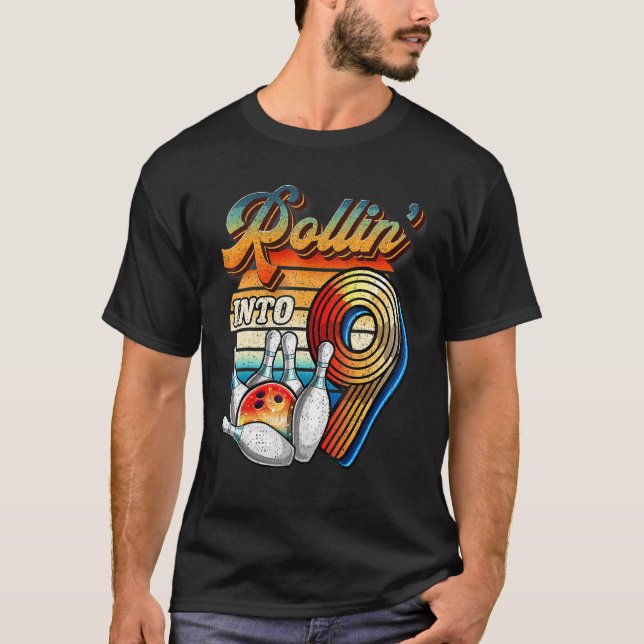 Rollin i 9 Födelsedagsfest för tarmtömning Nittond T Shirt (Framsida)