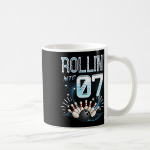 Rollin to 7 Bowling Birthday 7:e Bowlareare Bday P Kaffemugg