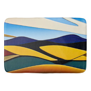 Rolling Backe of California Minimalist liggande Badrumsmatta