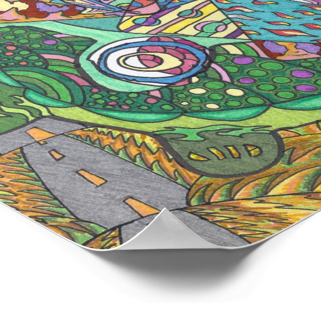 Rolling Backe of Turtles Poster (Hörn)