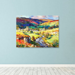 Rolling Backe, Quiet Walls - A Yorkshire Landscape Canvastryck
