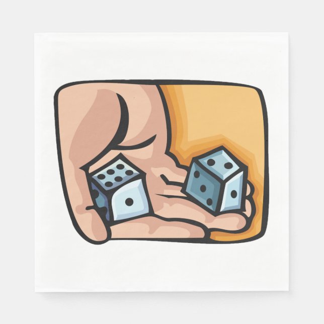 Rolling Dice Pappersservett (Framsidan)