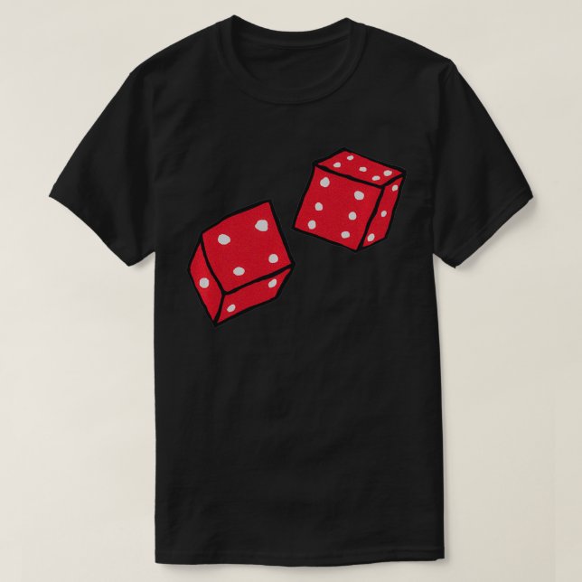 Rolling Dice T Shirt (Design framsida)