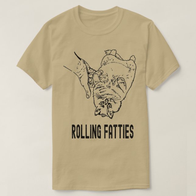 Rolling Fatties Cat - 1 T Shirt (Design framsida)