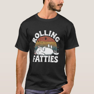 Rolling Fatties Cat Lover Funny Cat Kitten T Shirt
