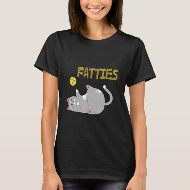 Rolling Fatties Cat T Shirt (Framsida)