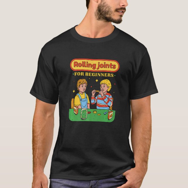 Rolling Joints for Beginners Premium T Shirt (Framsida)