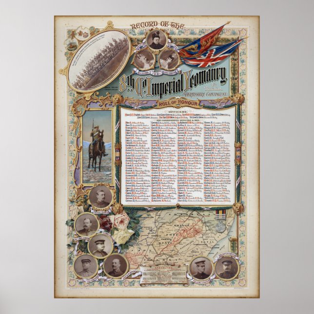 Rolling of Honor 8th Company, Imperial Yeomanry Poster (Framsidan)