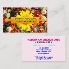 Rolling Pin Patisserie | Floral Cake Bakery Visitkort