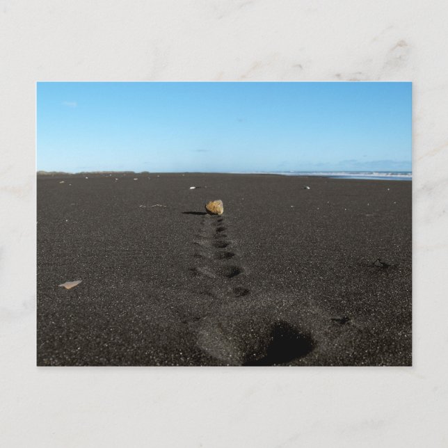 Rolling Stone på stranden Vykort (Framsida)