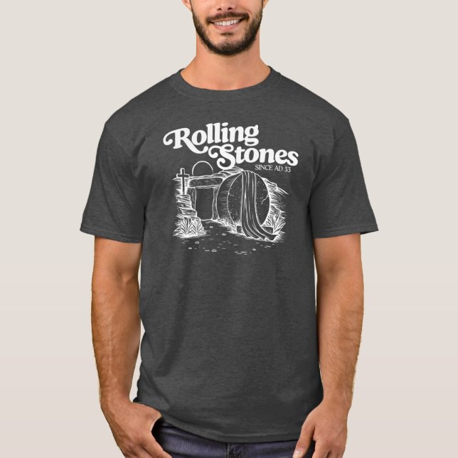 Rolling Stone Retro Jesus Since AD T Shirt (Framsida)