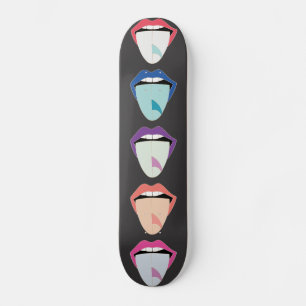 Rolling Stones SurfBoard Tunga Mini Skateboard Bräda 18,5 Cm