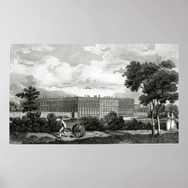 Rolling the Lawns at Hampton Court Palace Poster (Framsidan)