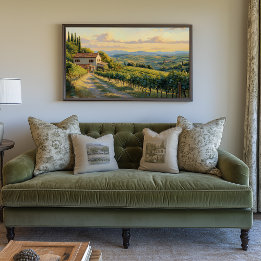 Rolling Vineyard i Toscana Canvastryck