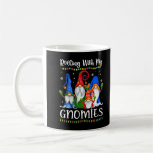 Rolling with My Gnomies Funny Gnome Julafton Ljus Kaffemugg