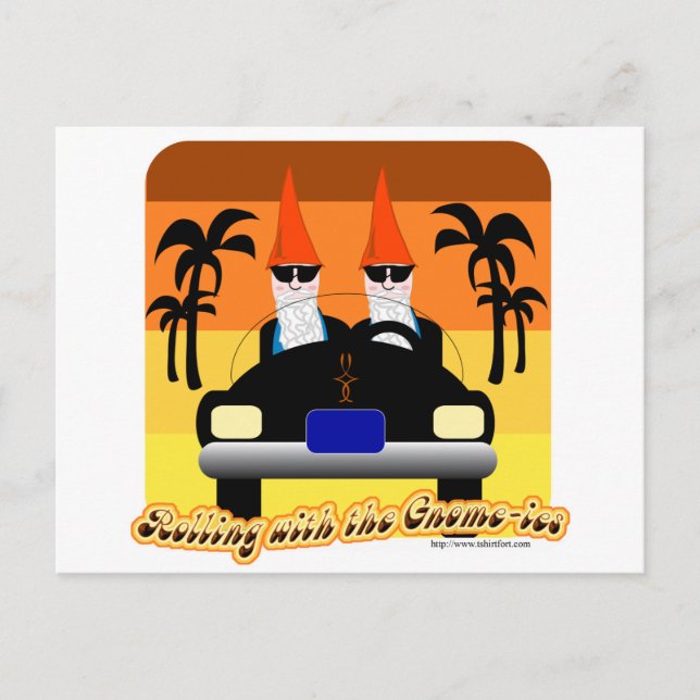 Rolling with the Gnom-ies Vykort (Framsida)