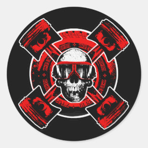 RollingBonez - Nitro Pilot Runt Klistermärke
