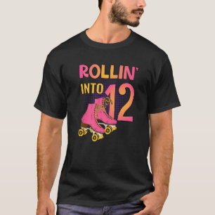 Rollin't 12 Roller Girl 12:e Födelsedagsfest Sk T Shirt