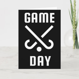 Rolllandshockey Spel Dagen Rolllig Mamma Och Pappa Kort
