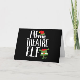 Rolllig Jul För Skådespelerska Elf Matchande Skåde Kort