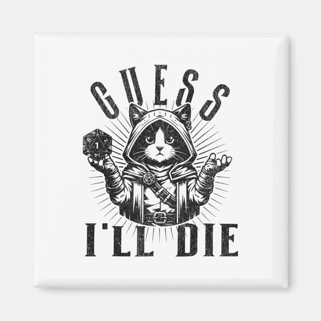 Rollliknande Rpg Gaming Rollspelande T-Shirt Gissa Magnet (Framsidan)