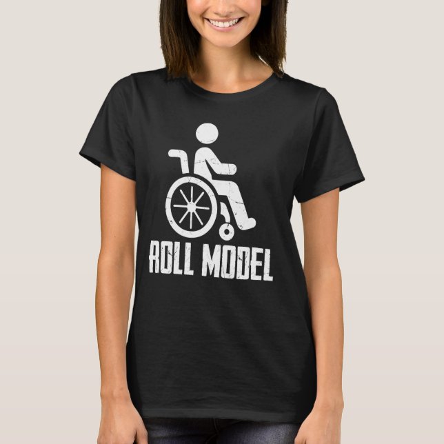 Rollmodell Paraplegc T Shirt (Framsida)