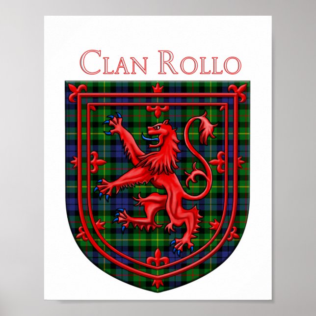 Rollo Tartan Scottish Play Lejon Rampant Poster (Framsidan)