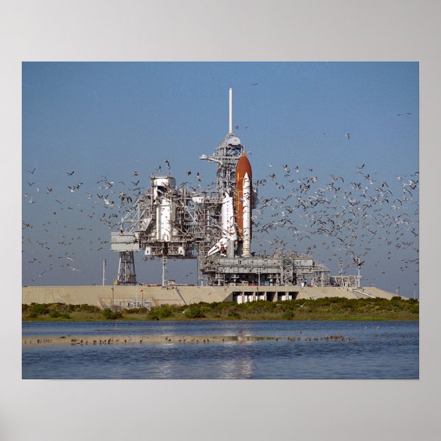Rollout of Space Shuttle Atlantis (STS-27) Poster (Framsidan)