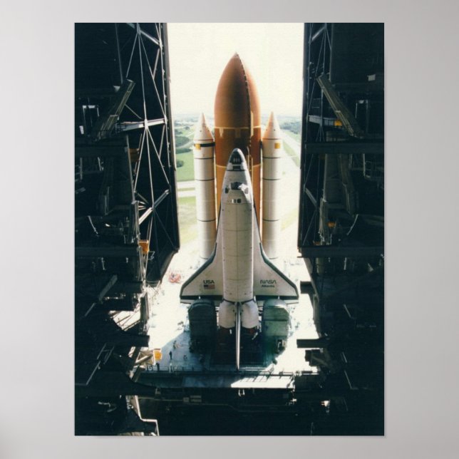 Rollout of Space Shuttle Atlantis (STS-79) Poster (Framsidan)