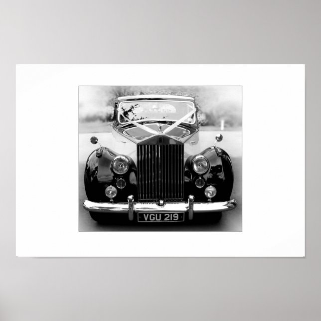 Rolls Royce Bröllop Car Poster (Framsidan)