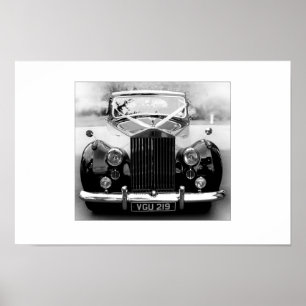 Rolls Royce bröllopbil Poster