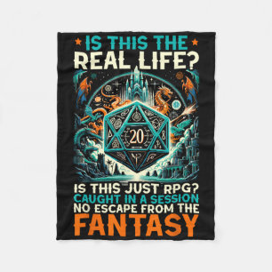 Rollspel Rpg Master D20 Brädspel Roligt Rp Fleecefilt