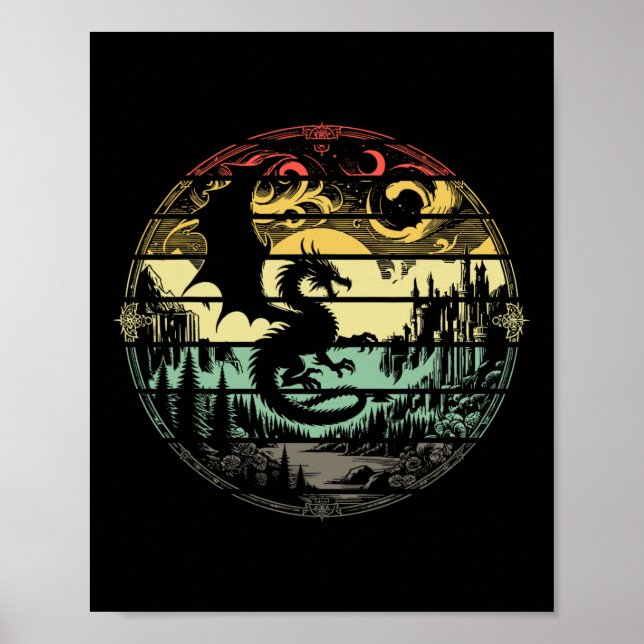 Rollspel Rpg Master D20 Brädspel Roligt Rp Poster (Framsidan)