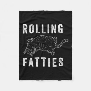 Rollties Chonk Cat Lover Gift Cat Mamma Cat D Fleecefilt