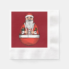 Rolly Polly Santa Leksak Red Pappersservett