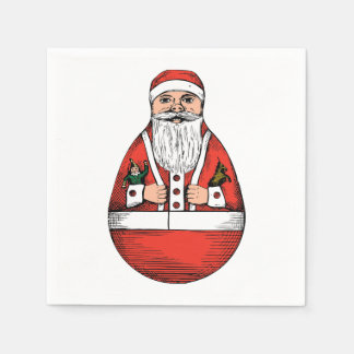 Rolly Polly Santa Leksak White Pappersservett