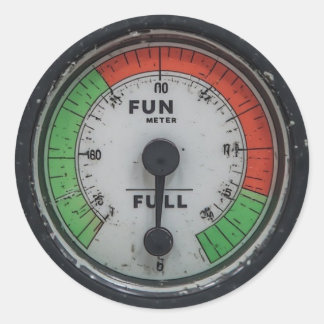 Rolometer maxad runt klistermärke