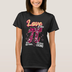 Rolsk kärlek är som Pi Matematiklärare Cutie Pi Va T Shirt