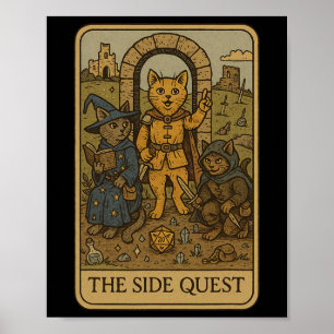 Rolspelsgammande katter Roligt Sidoprojekt Tarotko Poster
