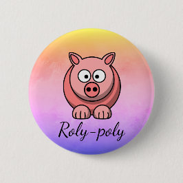 Roly-poly Pastel Rosa Gris Piggywiggy Knapp
