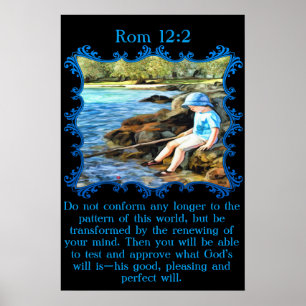 Rom 12:2 Pojke i floden. Poster