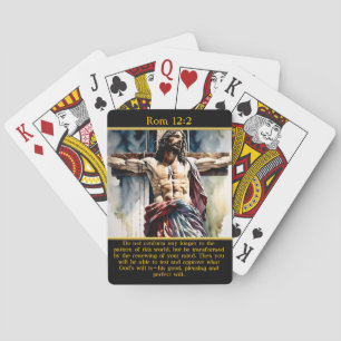 Rom 12:2 Radiant Kristus Mountain liggande Casinokort