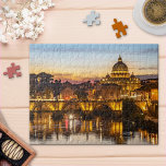 Rom av Nattens Vatican Puzzle Pussel<br><div class="desc">Pussel med en bild av Vatikanen i Rom nattetid med painterleffekter.</div>
