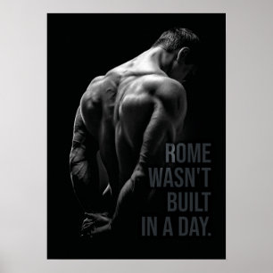 Rom Byggdes inte i en dagstidning, Motivational Po Poster