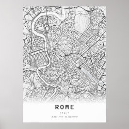 Rom Cartography City Karta Poster