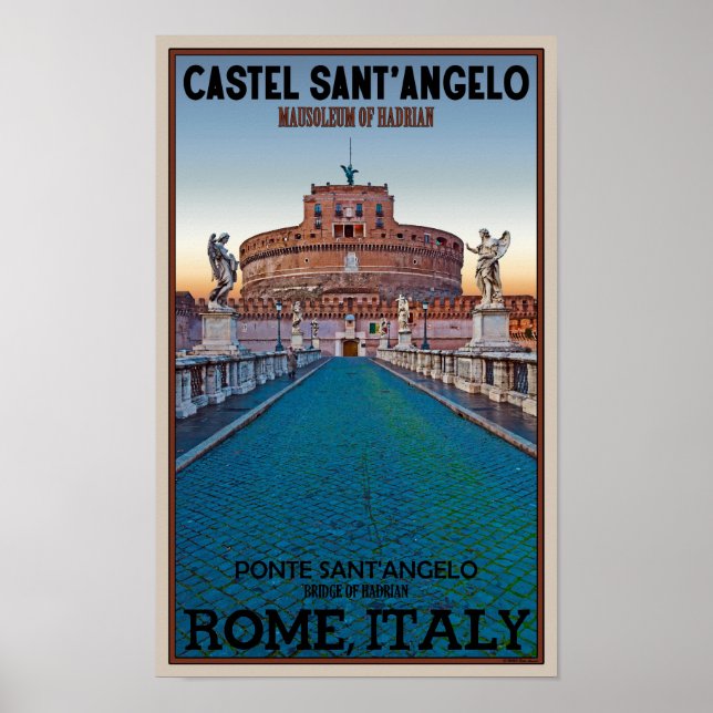 Rom - Castel Sant'Angelo Poster (Framsidan)