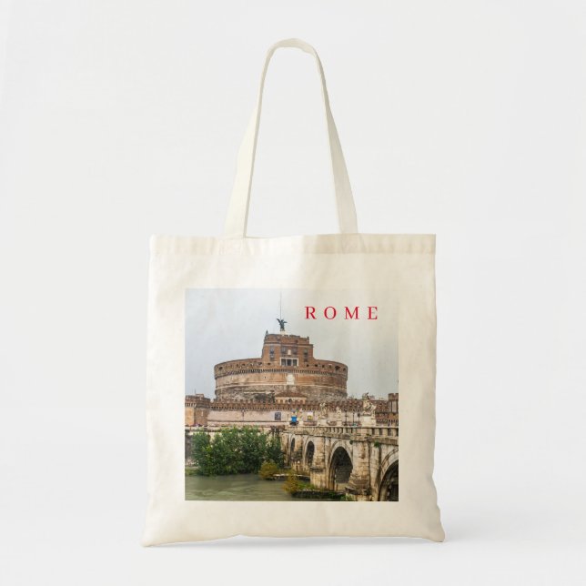 Rom Castel Sant'Angelo-vy till påsen Tygkasse (Framsidan)